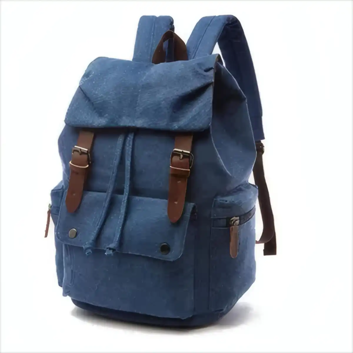 Durable Nylon Canvas Backpack custom logo imprint view