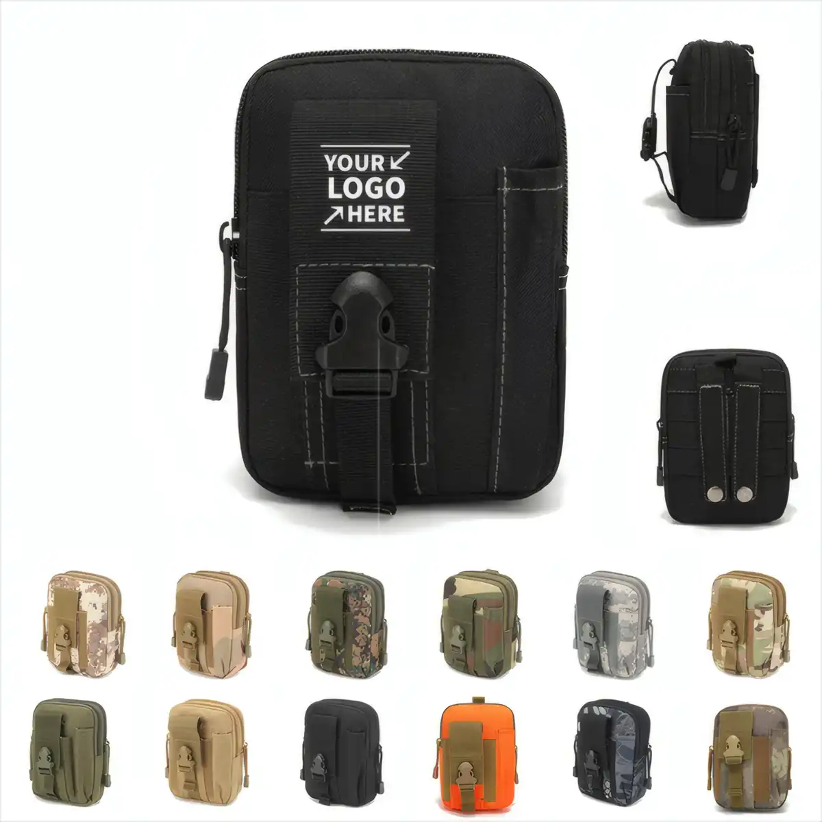 Rugged Nylon Waist Pack Pouch