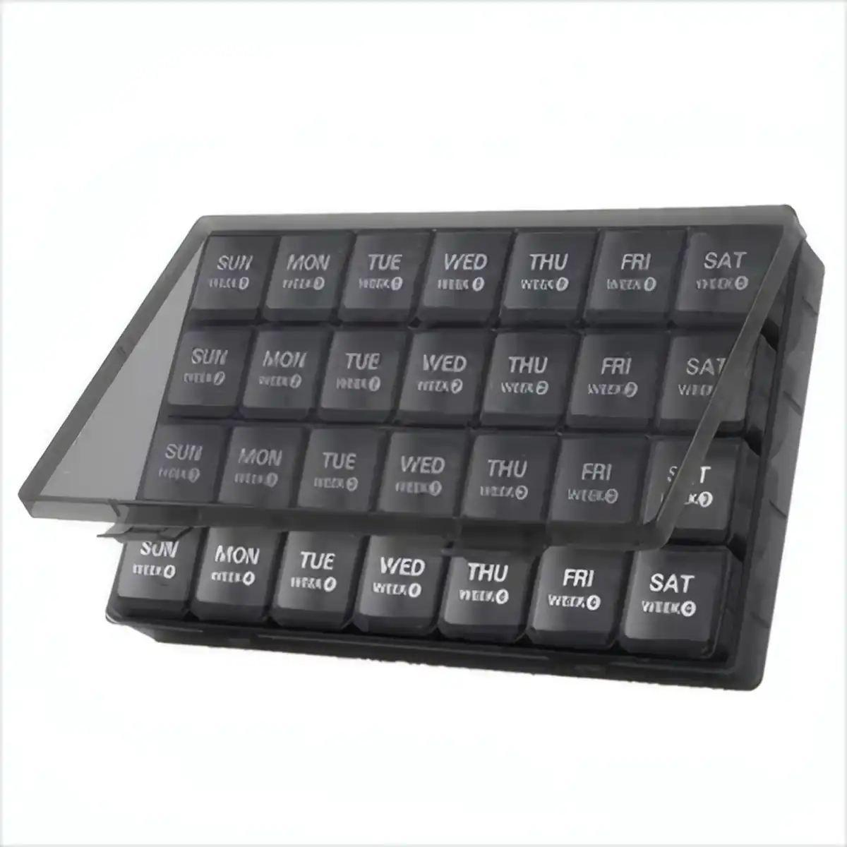Weekly Pill Organizer with Labeling alternate product angle