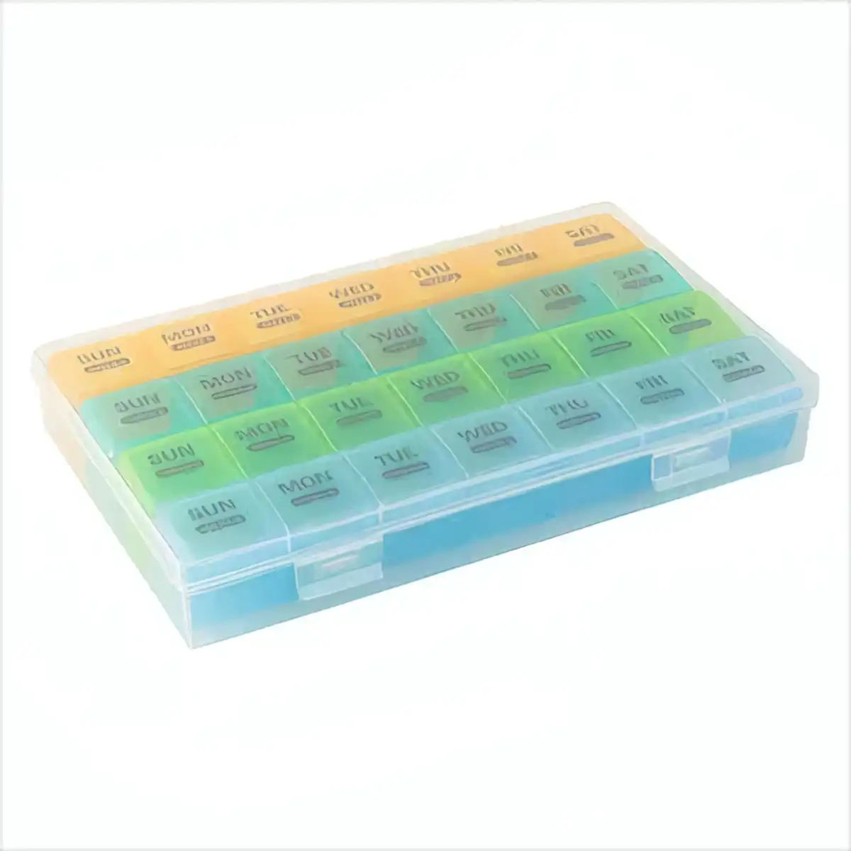 Weekly Pill Organizer with Labeling product close-up
