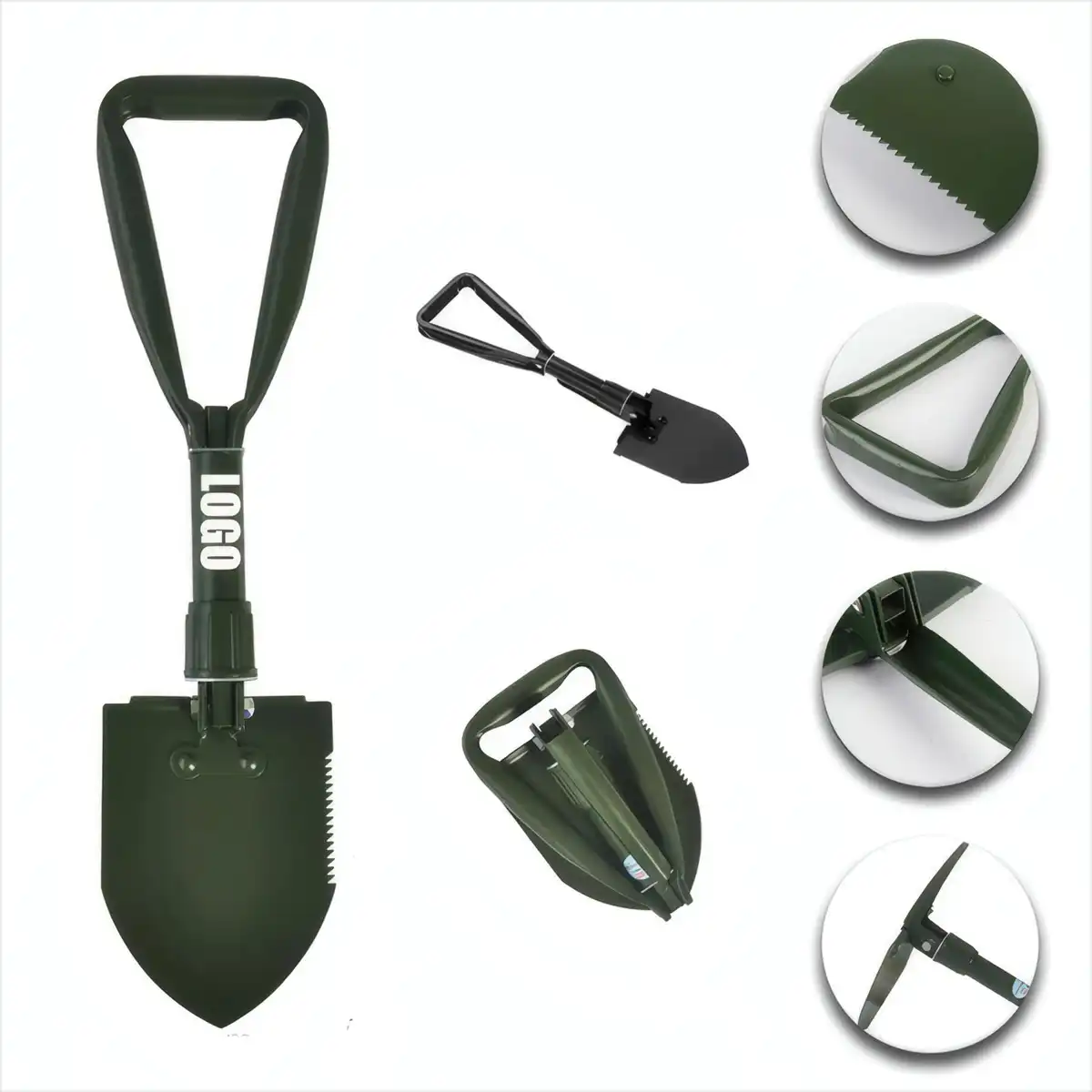 Portable Foldable Steel Shovel