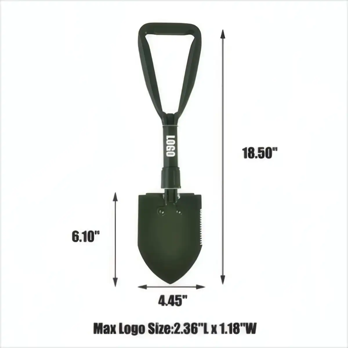 Portable Foldable Steel Shovel product detail view