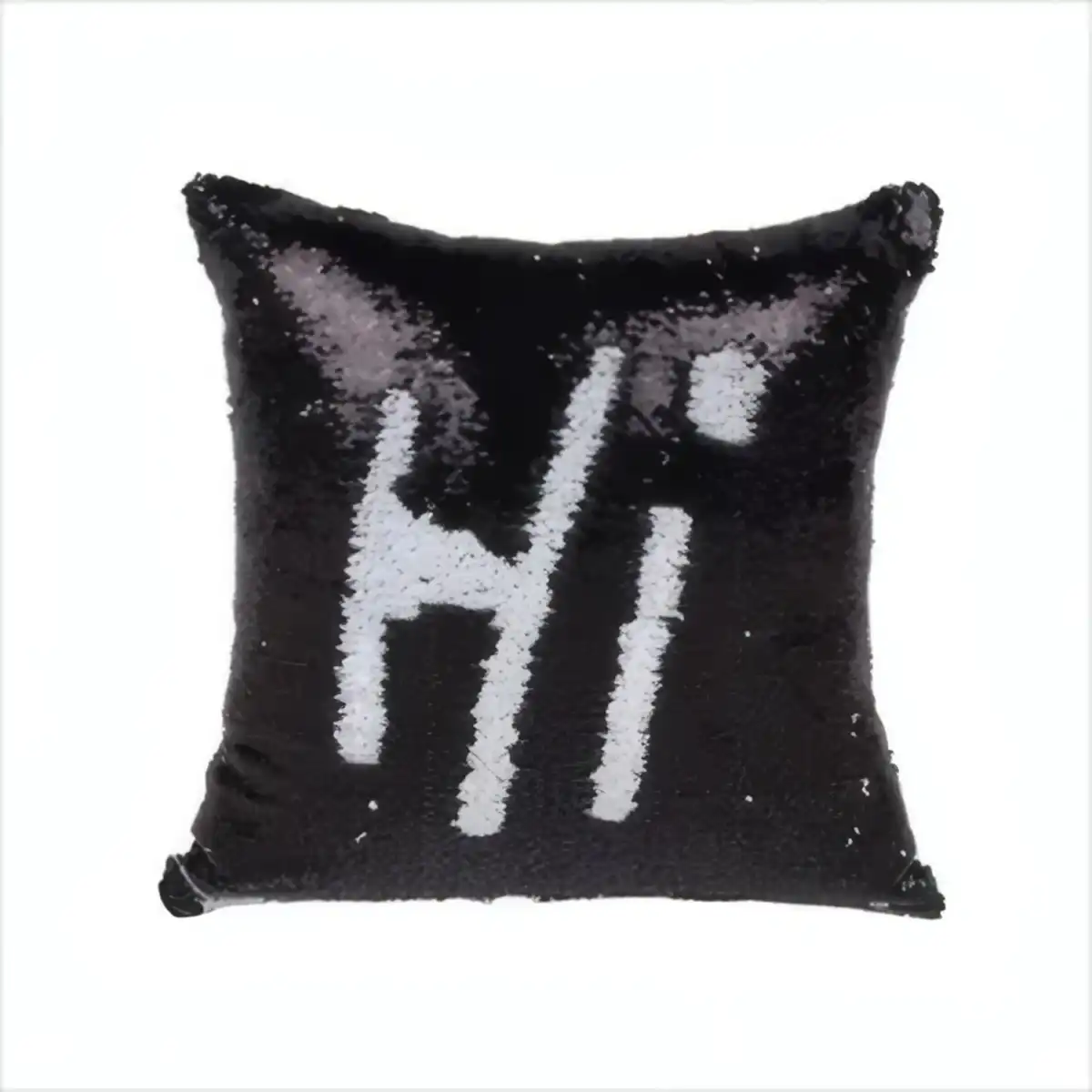 Interactive Sequined Cushion Cover product in use