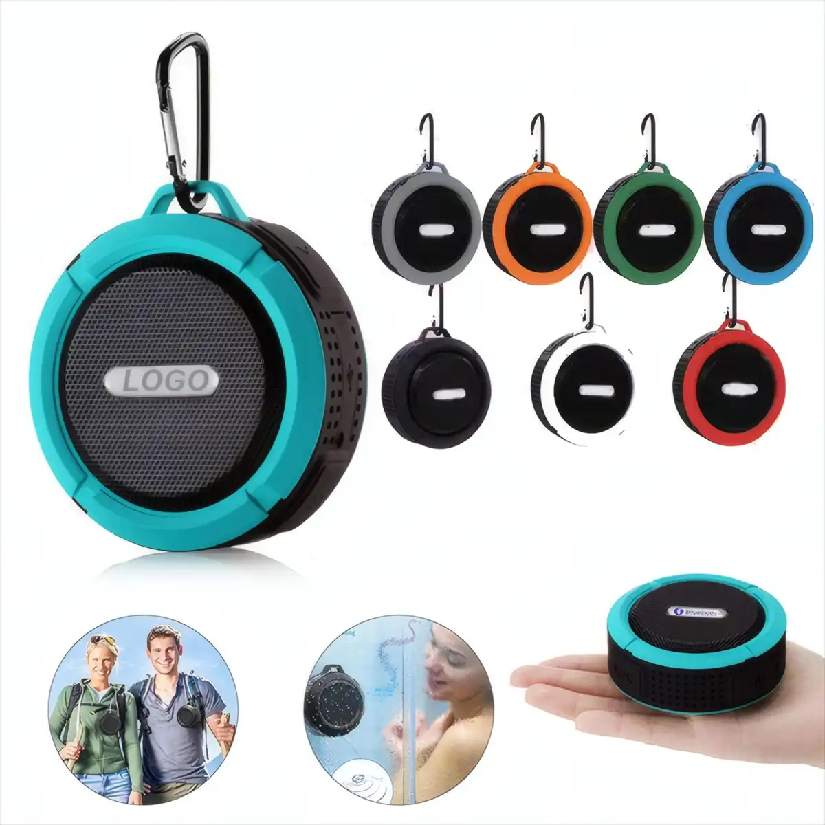 Mini Waterproof Speaker with Suction Cup