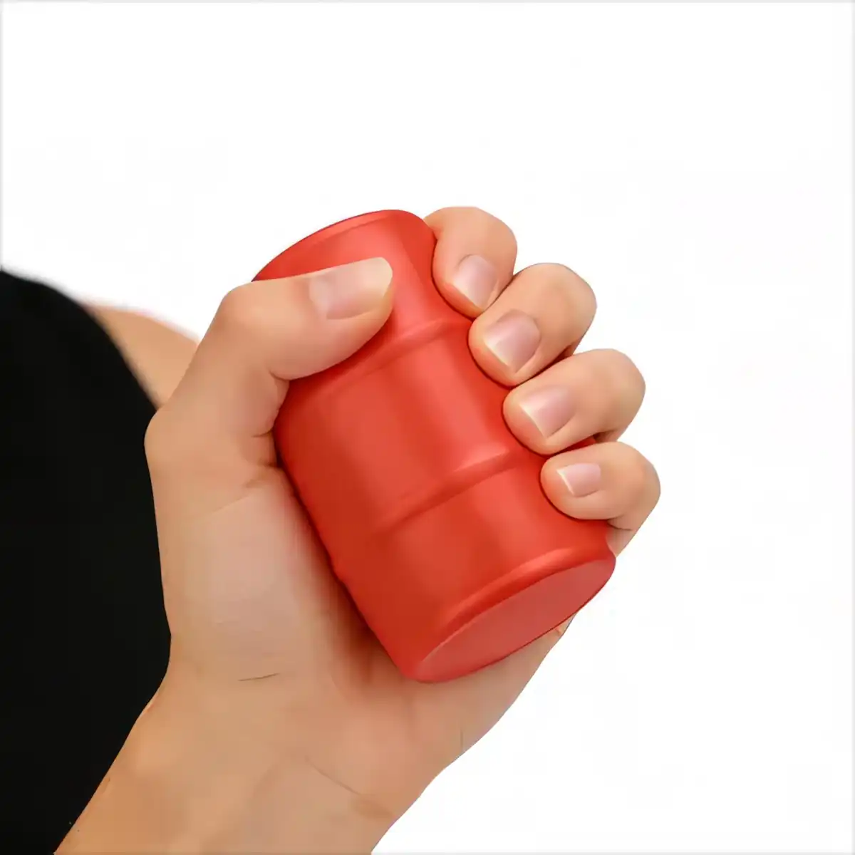Squeezable Oil Drum Stress Reliever product close-up