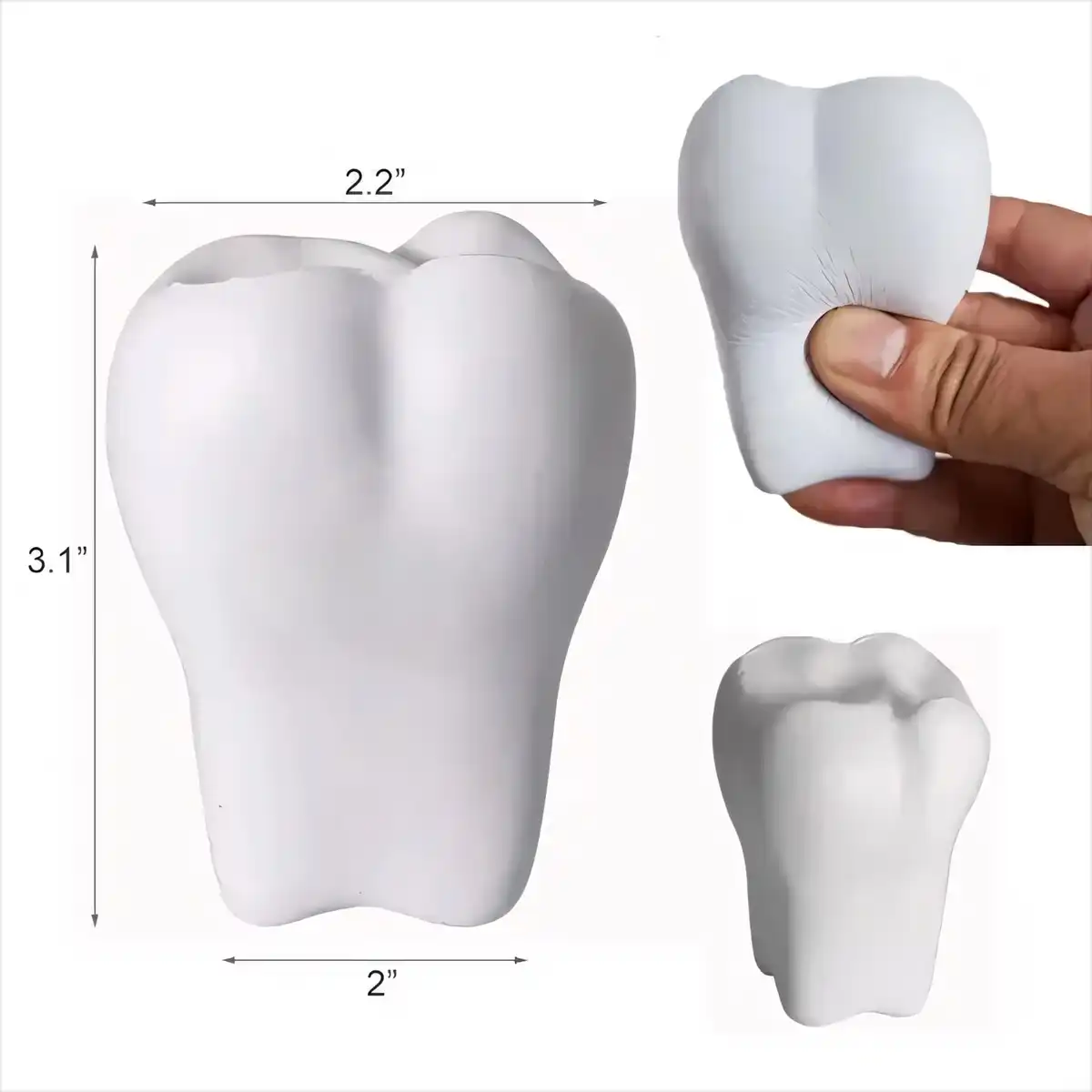 Tooth Shaped PU Foam Stress Reliever