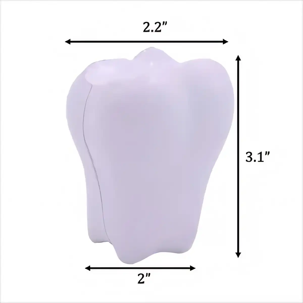 Tooth Shaped PU Foam Stress Reliever product detail view