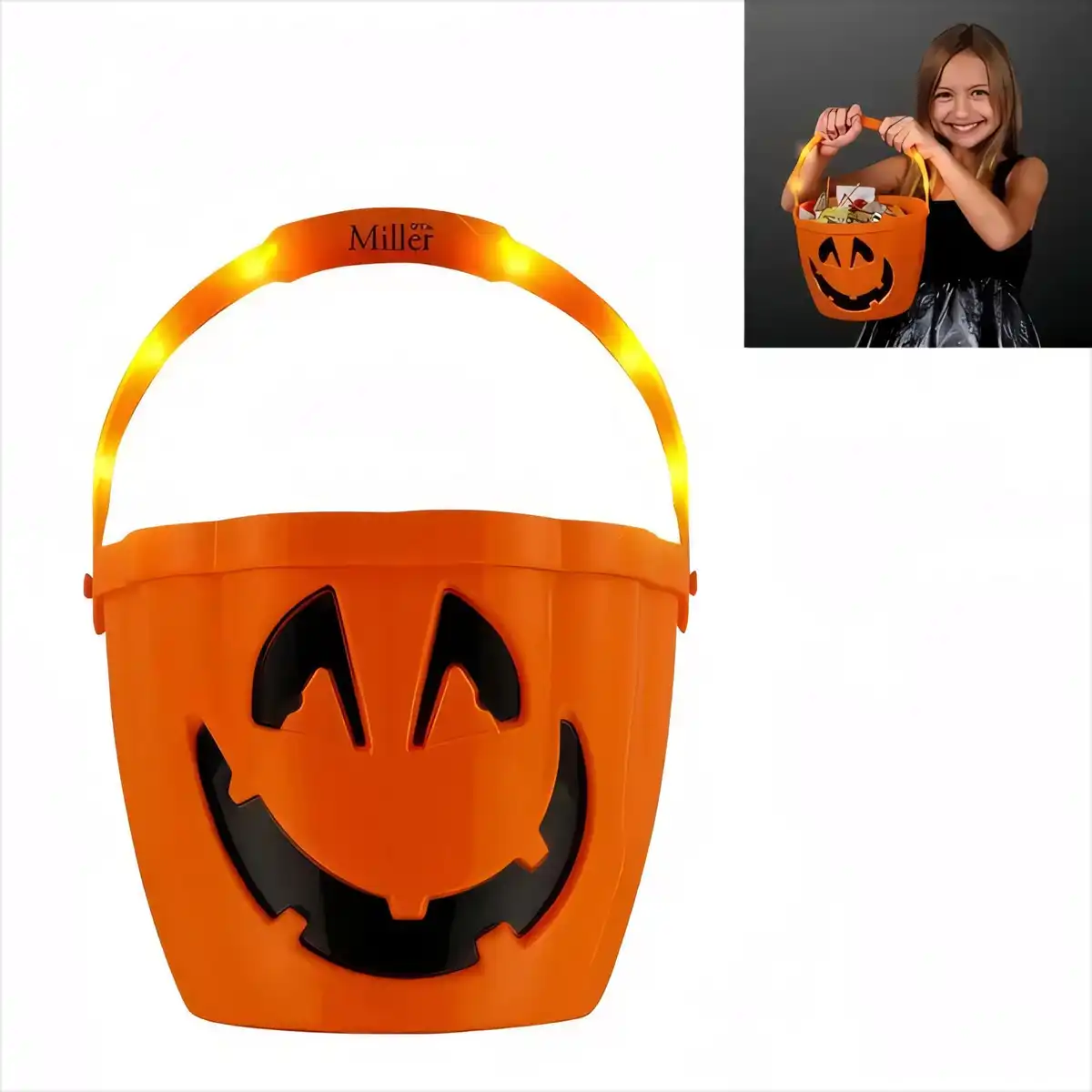 Glowing Halloween Candy Collection Bucket