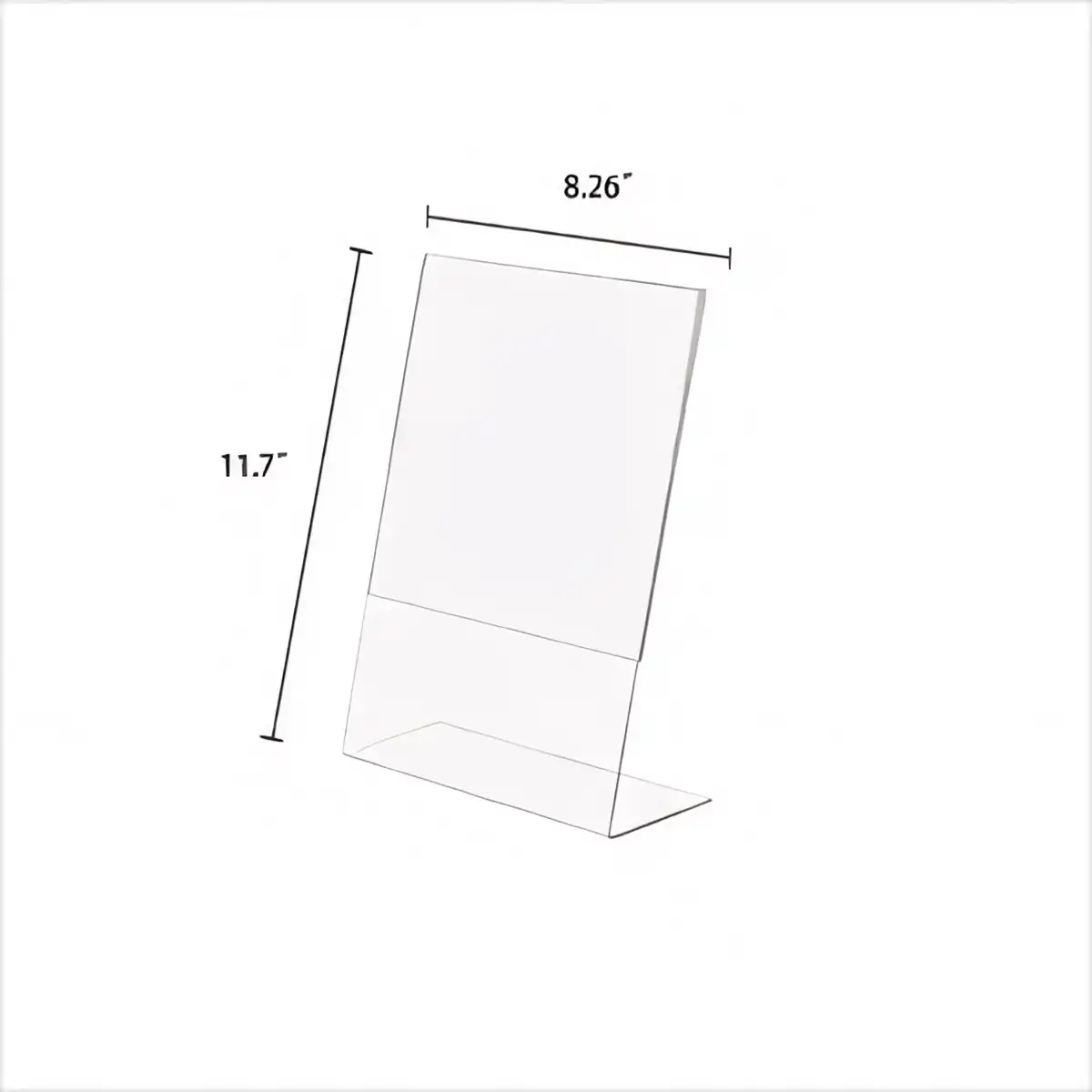 Acrylic Slant Sign Holder Display product detail view