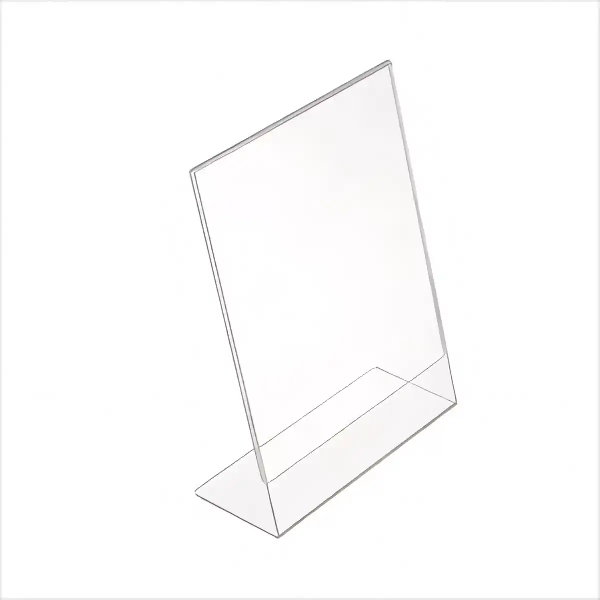 Acrylic Slant Sign Holder Display alternate product angle
