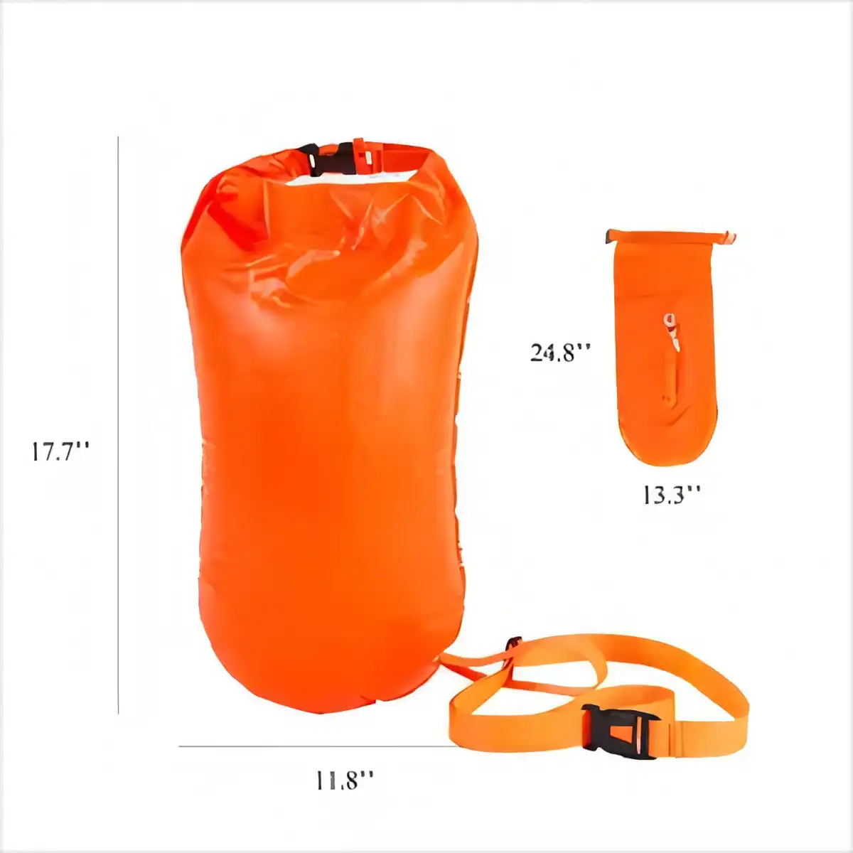20L waterproof roll top dry bag product detail view
