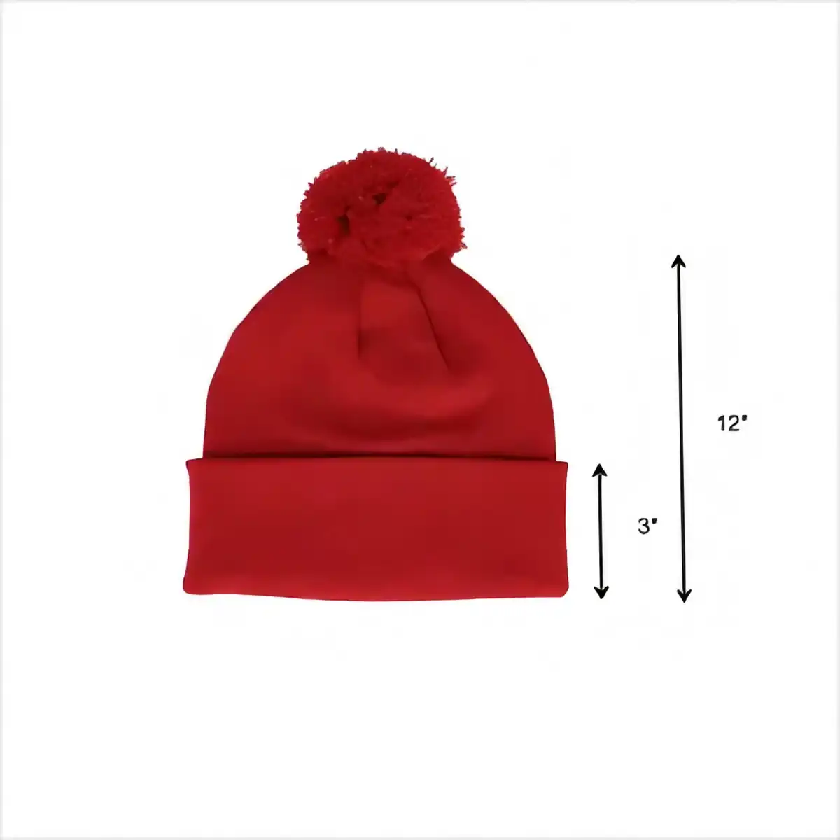 Cozy Knit Pom Beanie Hat product detail view