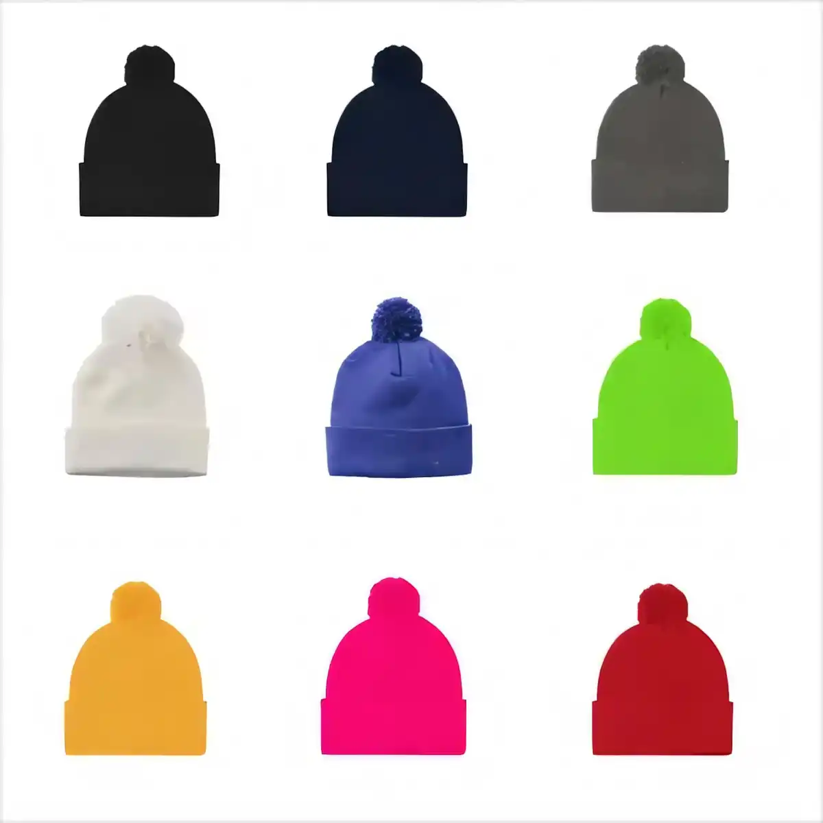 Cozy Knit Pom Beanie Hat alternate product angle