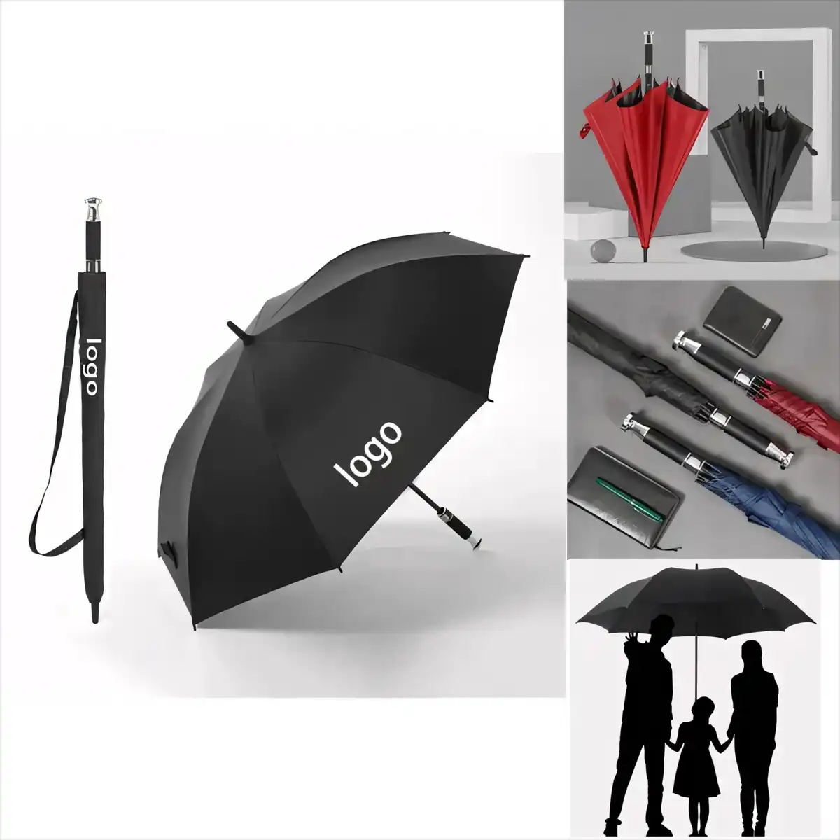 Windproof Golf Umbrella with Auto Open