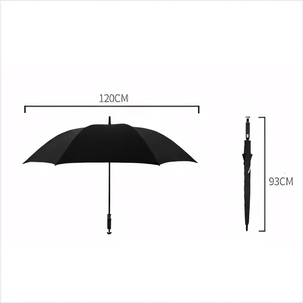 Windproof Golf Umbrella with Auto Open alternate product angle