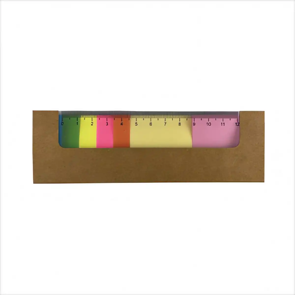 Neon Ruler Sticky Notes Set alternate product angle