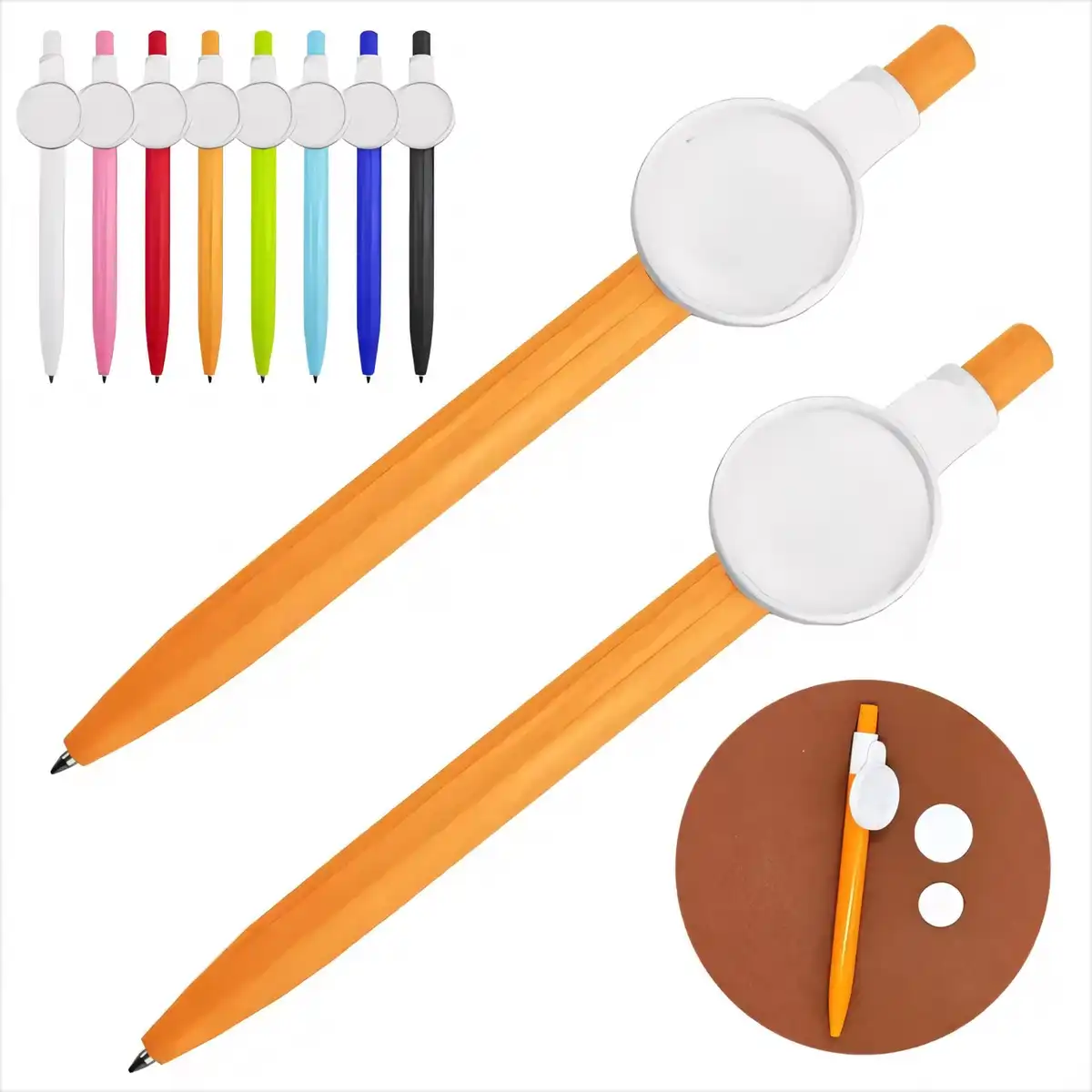 Retractable Pen with Badge Holder