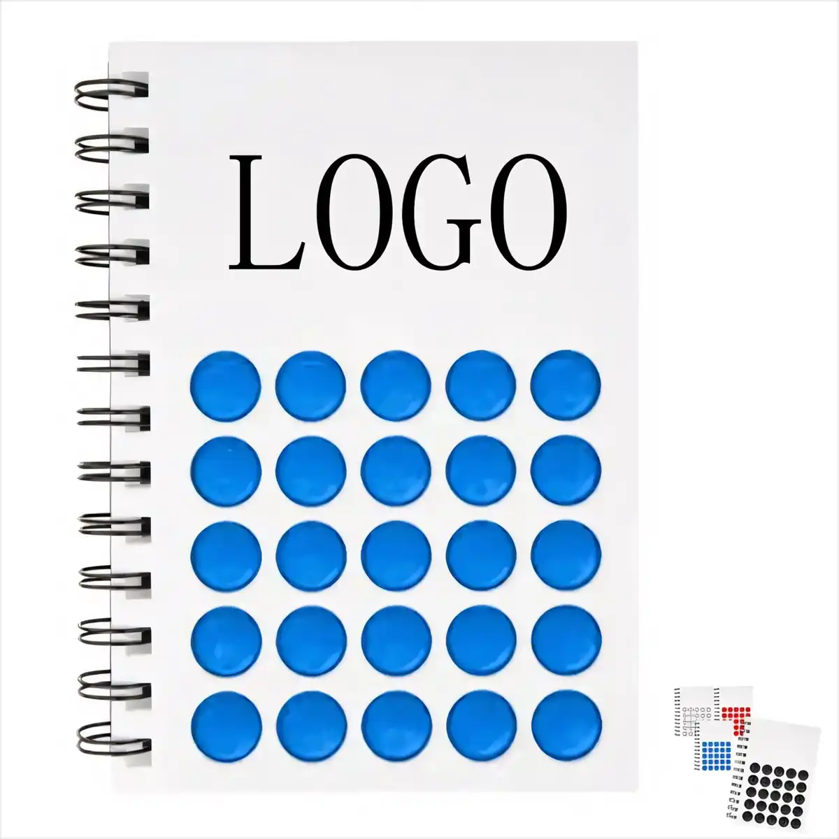 Sensory Pop Fidget Spiral Notebook