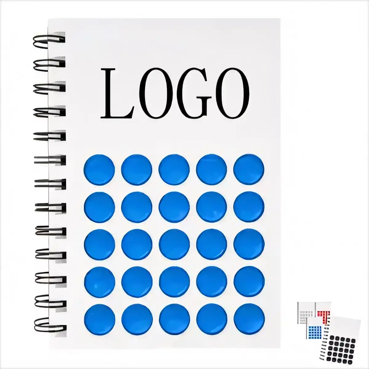 Sensory Pop Fidget Spiral Notebook product detail view
