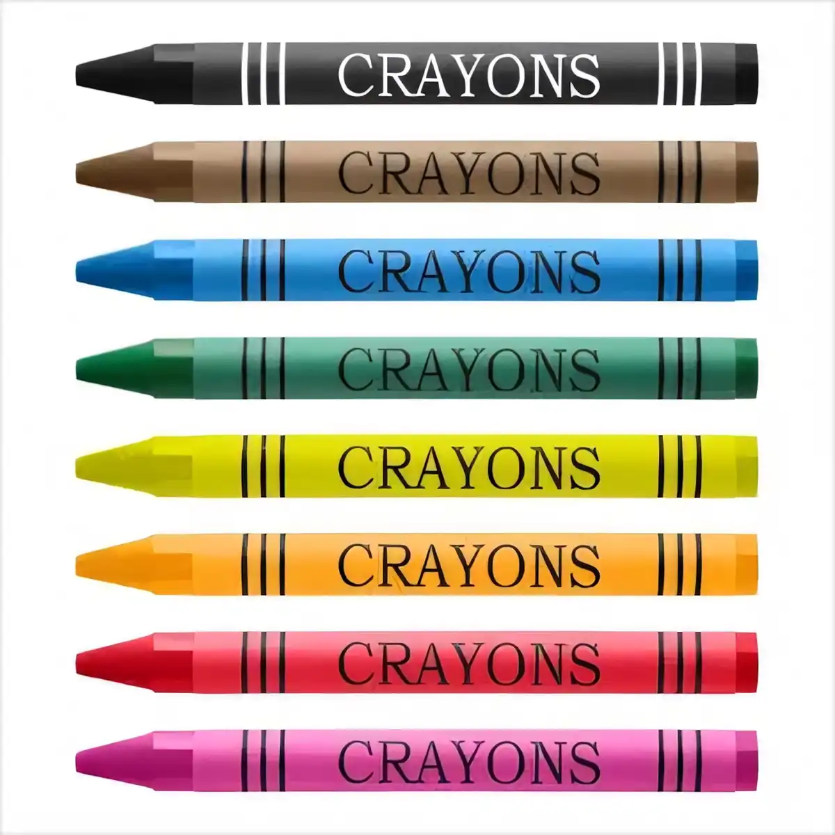 Vibrant 8 Color Crayon Set product detail view