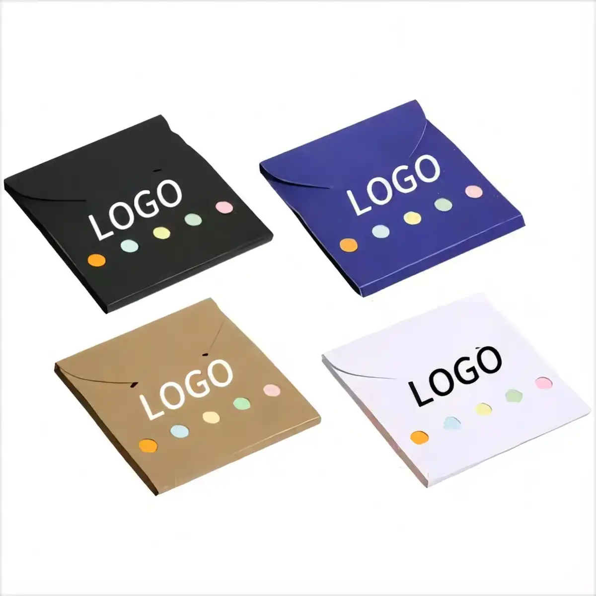 Vibrant Kraft Sticky Notes Set product detail view