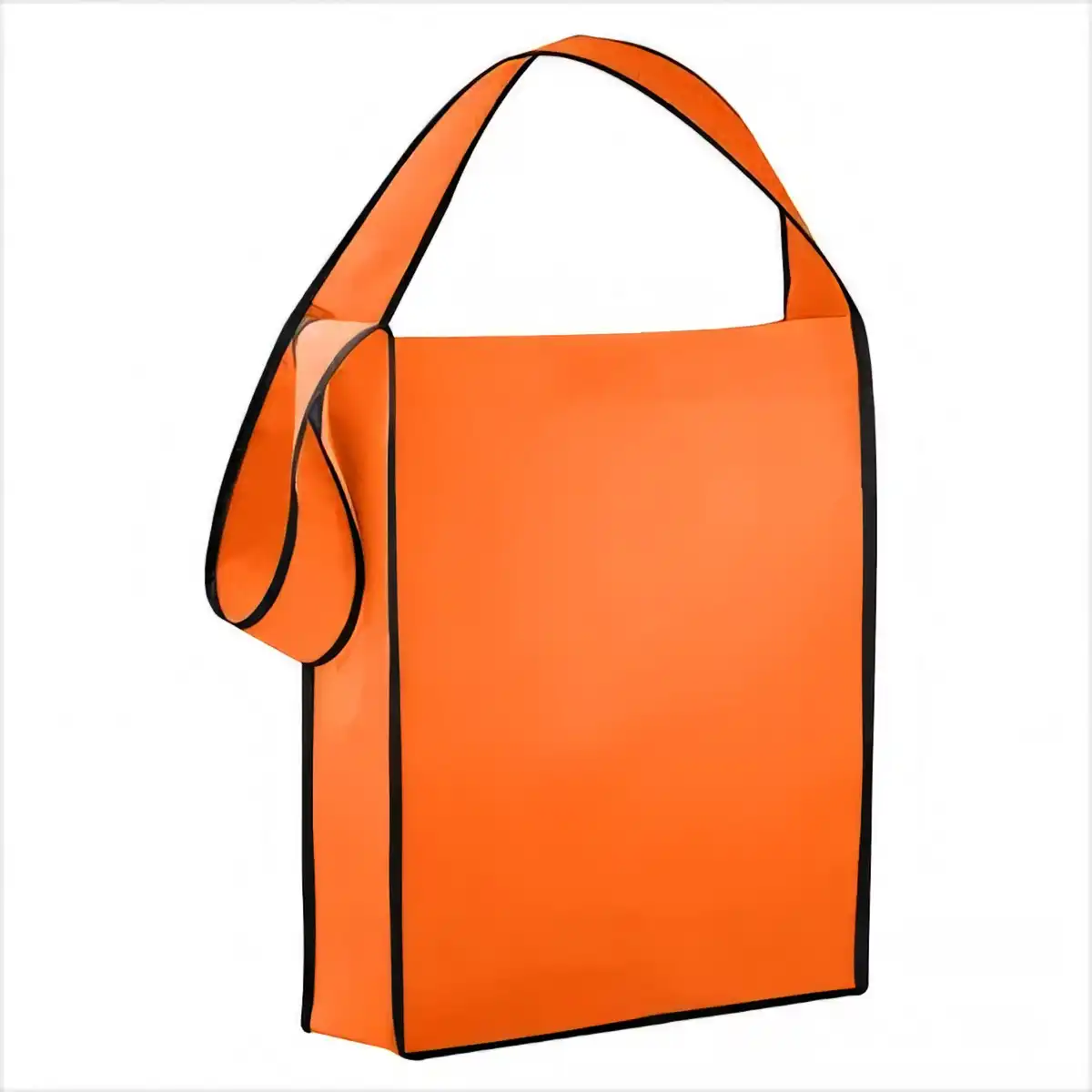 Vibrant Eco Friendly Crossbody Shopper custom logo imprint view