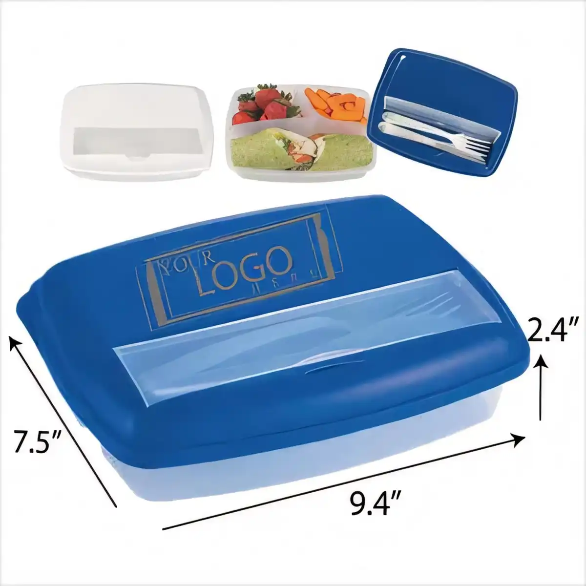 3 Compartment Meal Prep Box product detail view