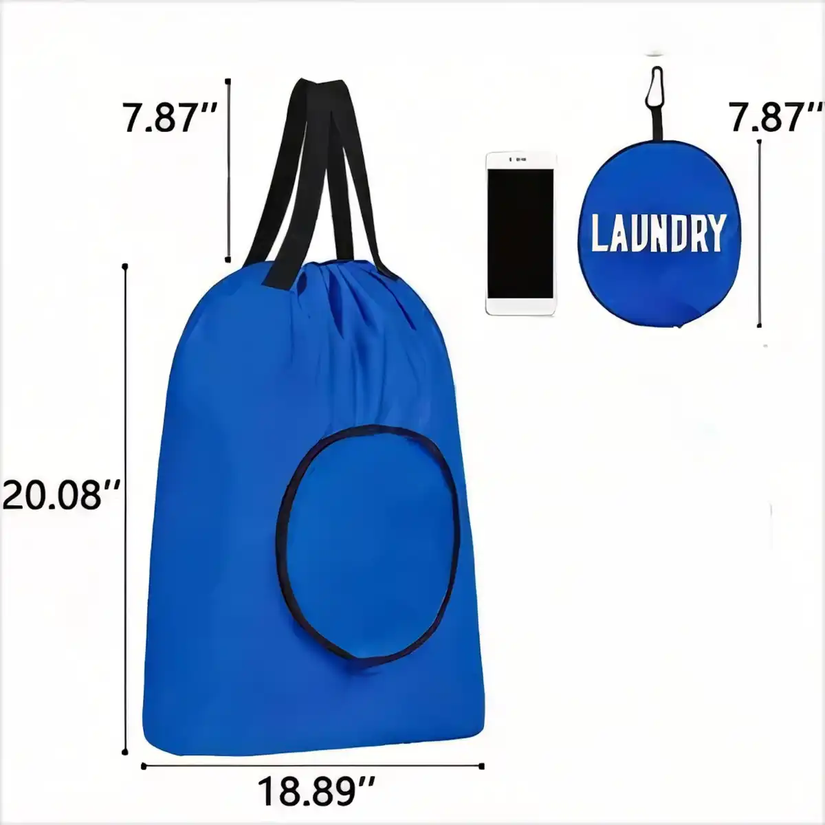 Foldable Waterproof Travel Laundry Bag product detail view