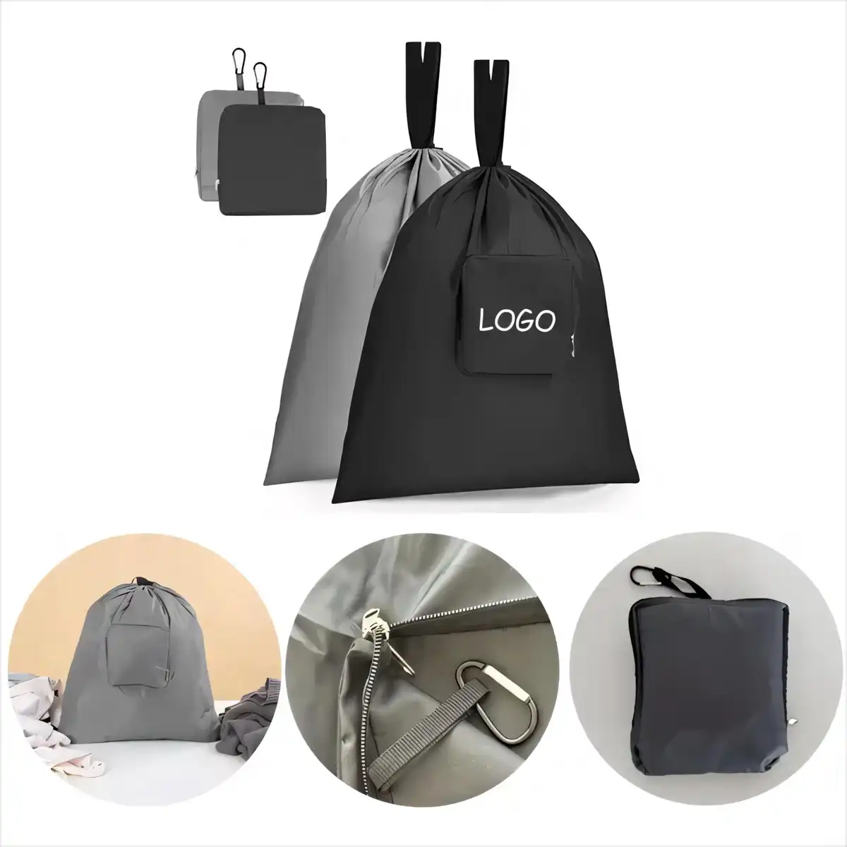 Portable Laundry Bags with Handles