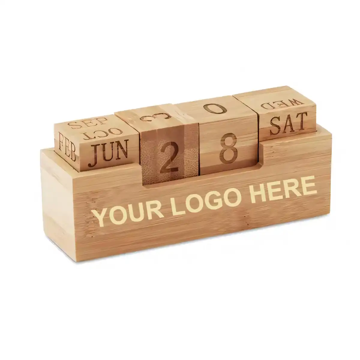 Eco Bamboo Desk Calendar