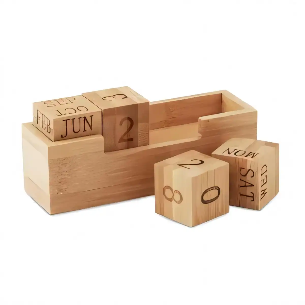 Eco Bamboo Desk Calendar product detail view
