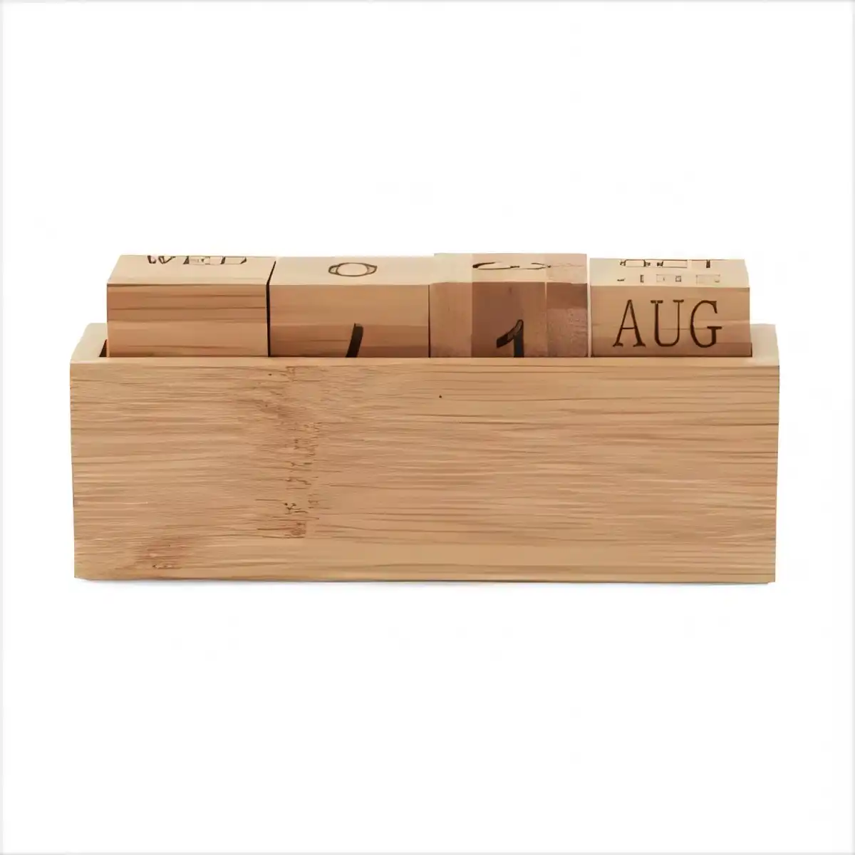 Eco Bamboo Desk Calendar product close-up