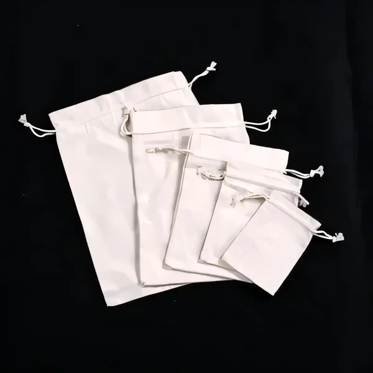 Cotton Drawstring Storage Bags alternate product angle