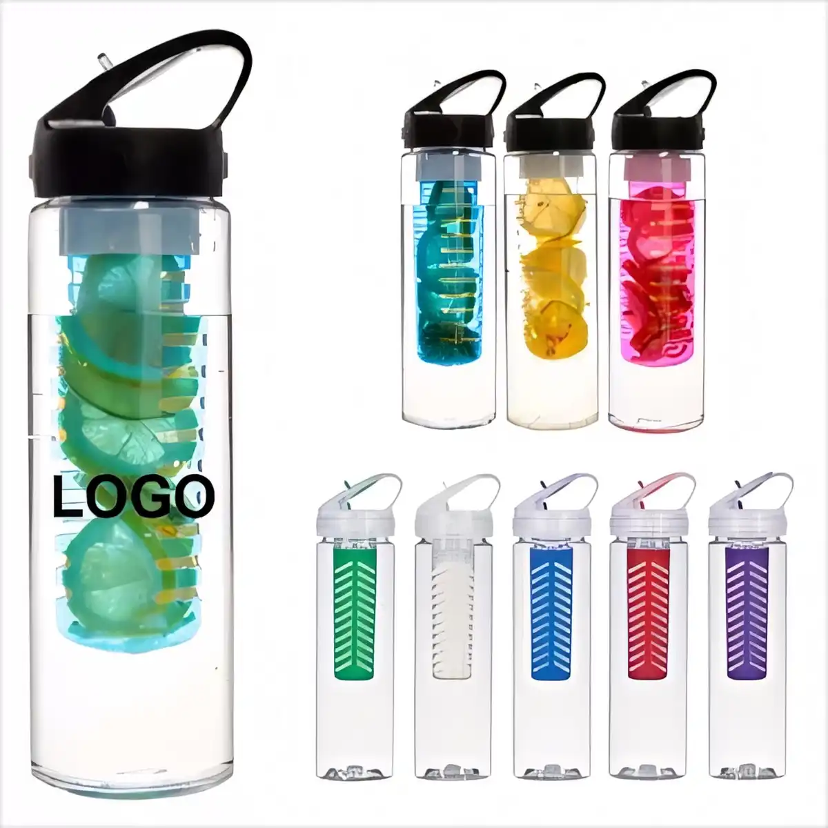 Fruit Infuser Water Bottle 25oz product detail view