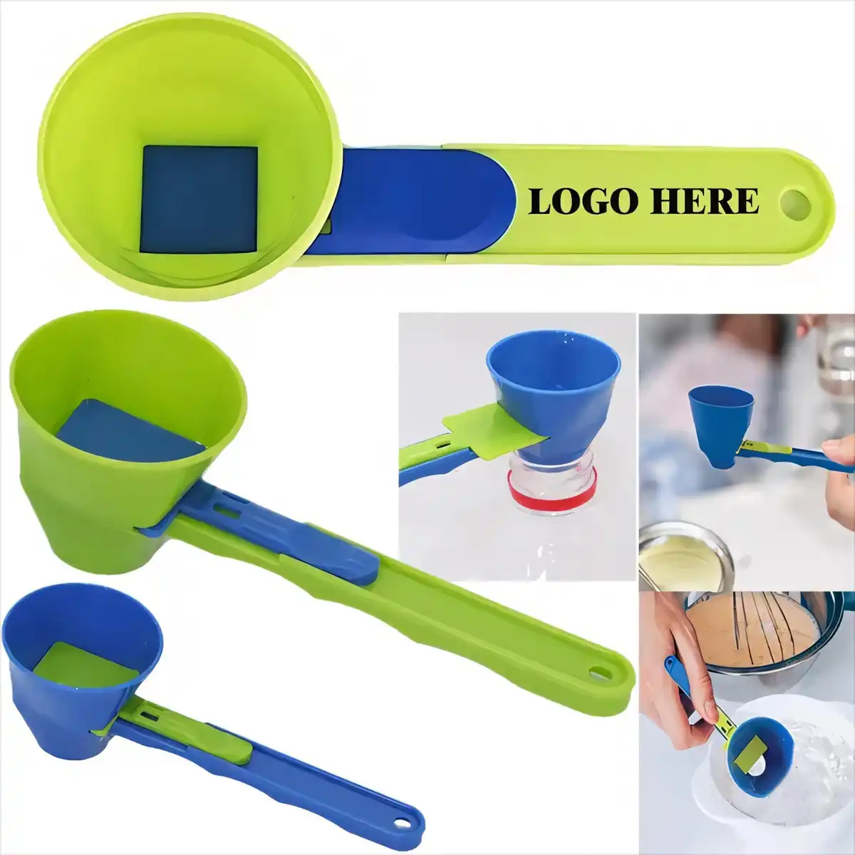 Sliding Measuring Spoon Funnel
