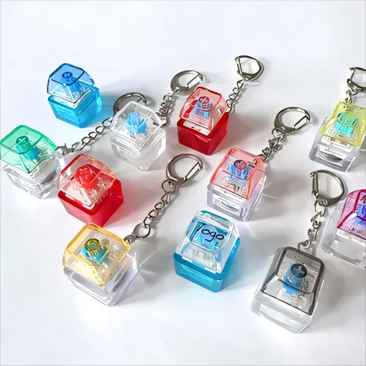 Tactile Click Fidget Keychain Toy alternate product angle