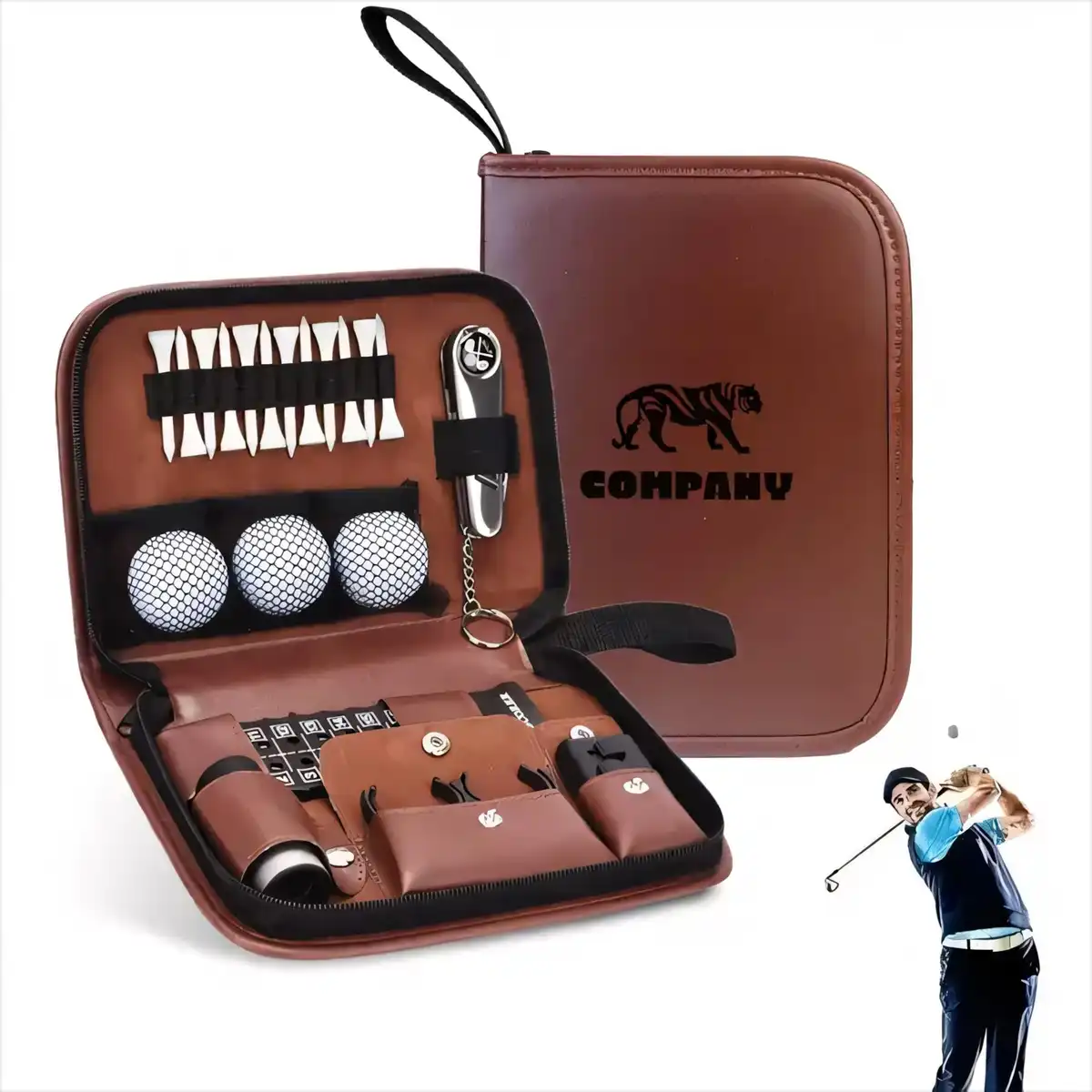 Golf Accessory Organizer with Tees