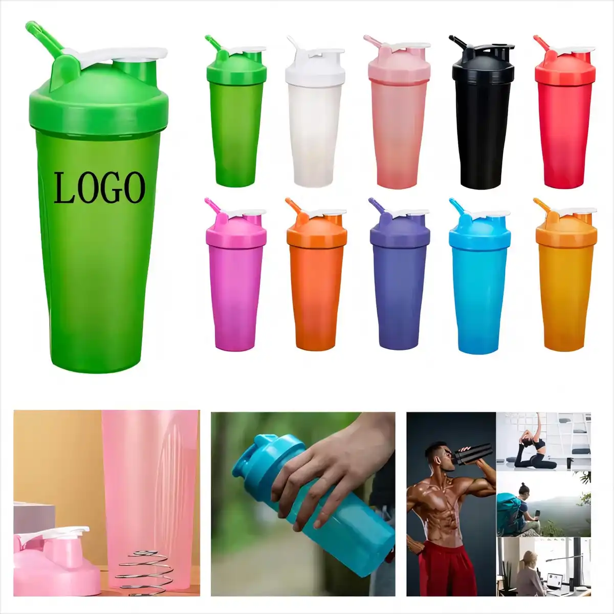 20oz Leak Proof Protein Mixer product close-up
