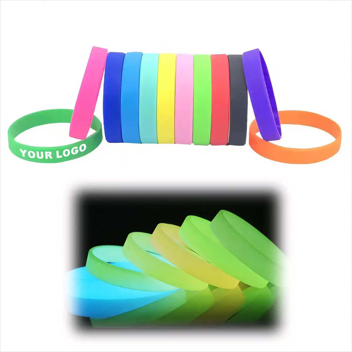 Neon Glow Slap Bracelets Multipack