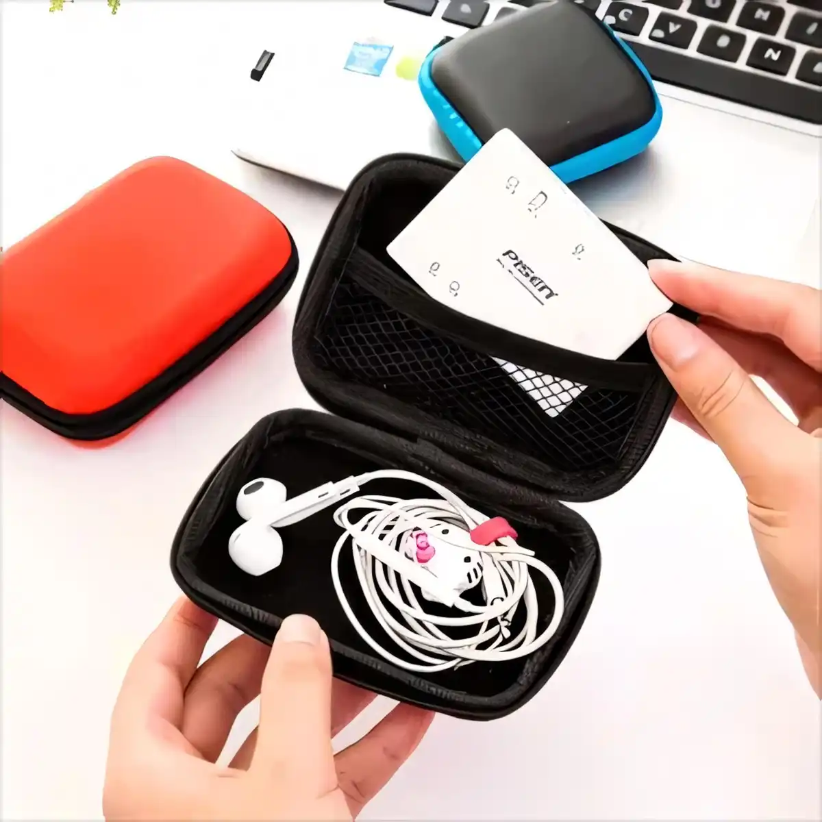 Compact EVA Headphone Storage Case product detail view