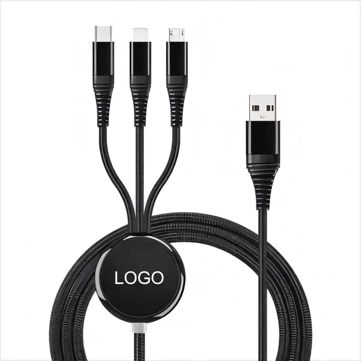 Illuminated Braided Charging Cable Trio alternate product angle