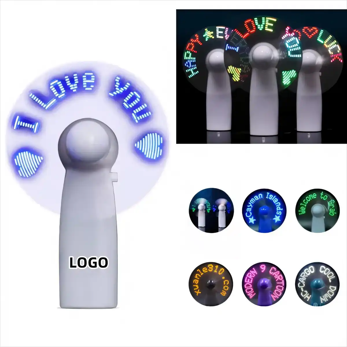 LED Mini Fan Handheld Light