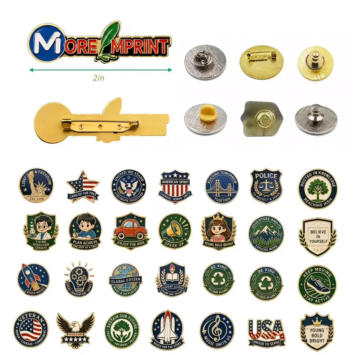 Vibrant Enamel Metal Lapel Pin