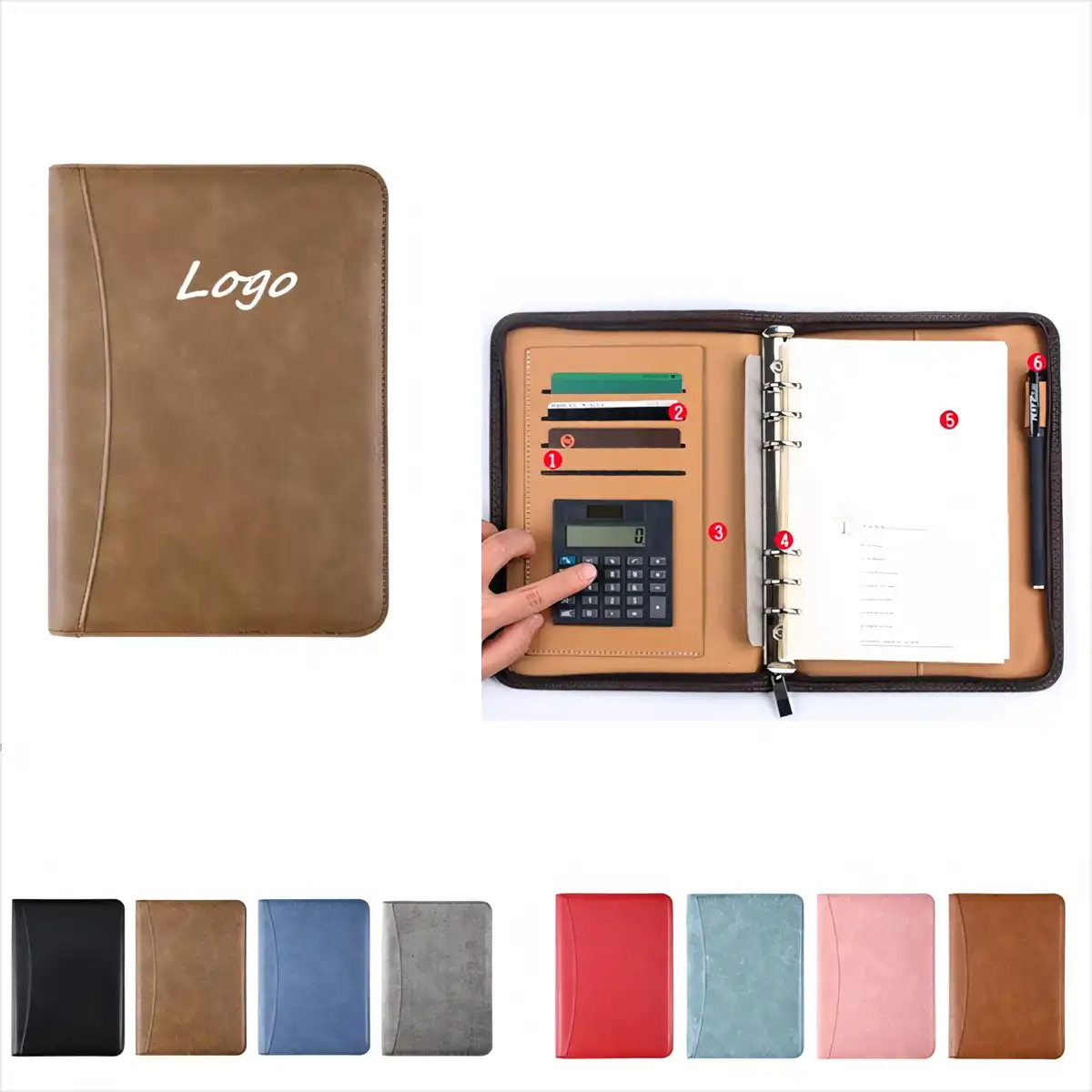 Leather Business Portfolio Organizer