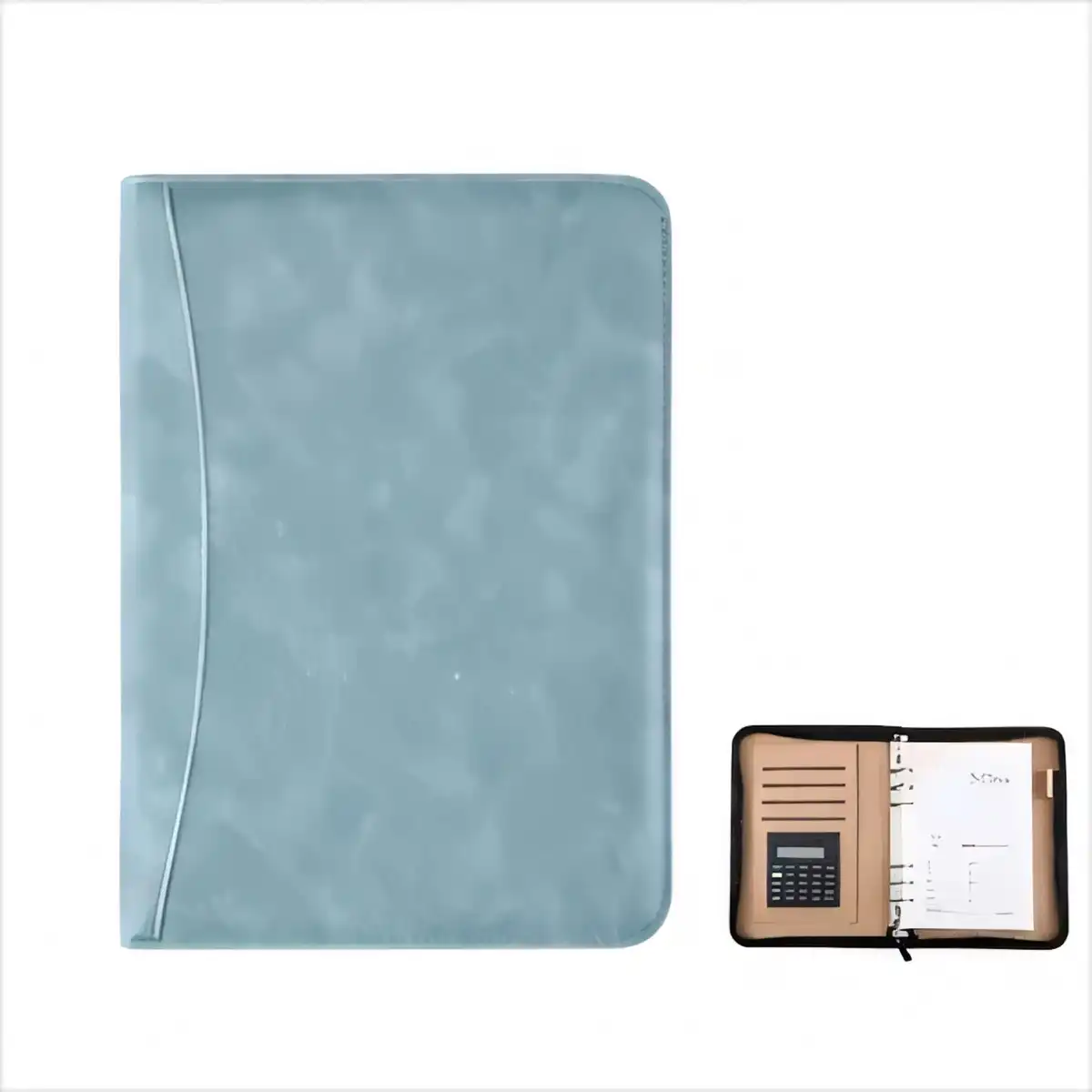 Leather Business Portfolio Organizer alternate product angle