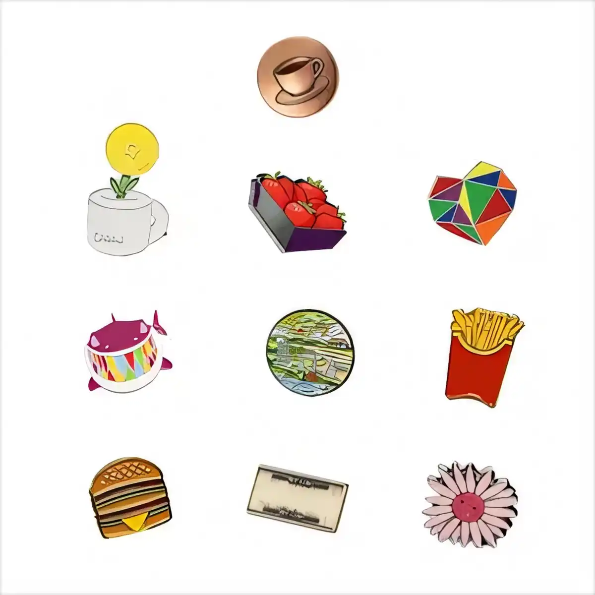 Colorful Enamel Pins Set alternate product angle