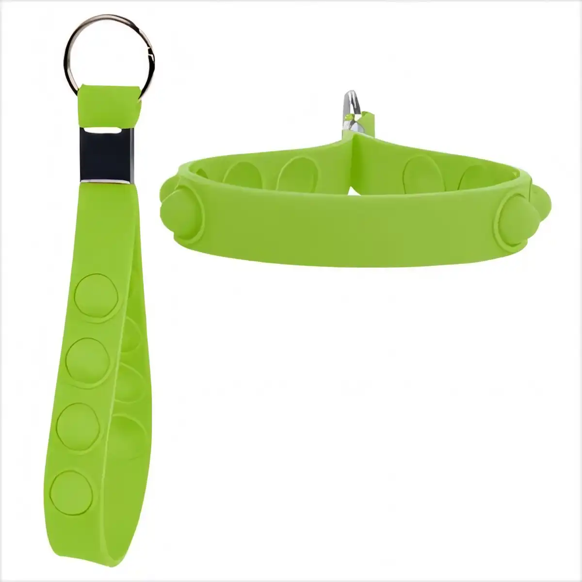 Silicone Pop Fidget Keychain alternate product angle