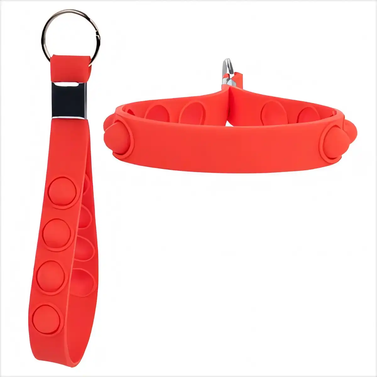 Silicone Pop Fidget Keychain additional product view