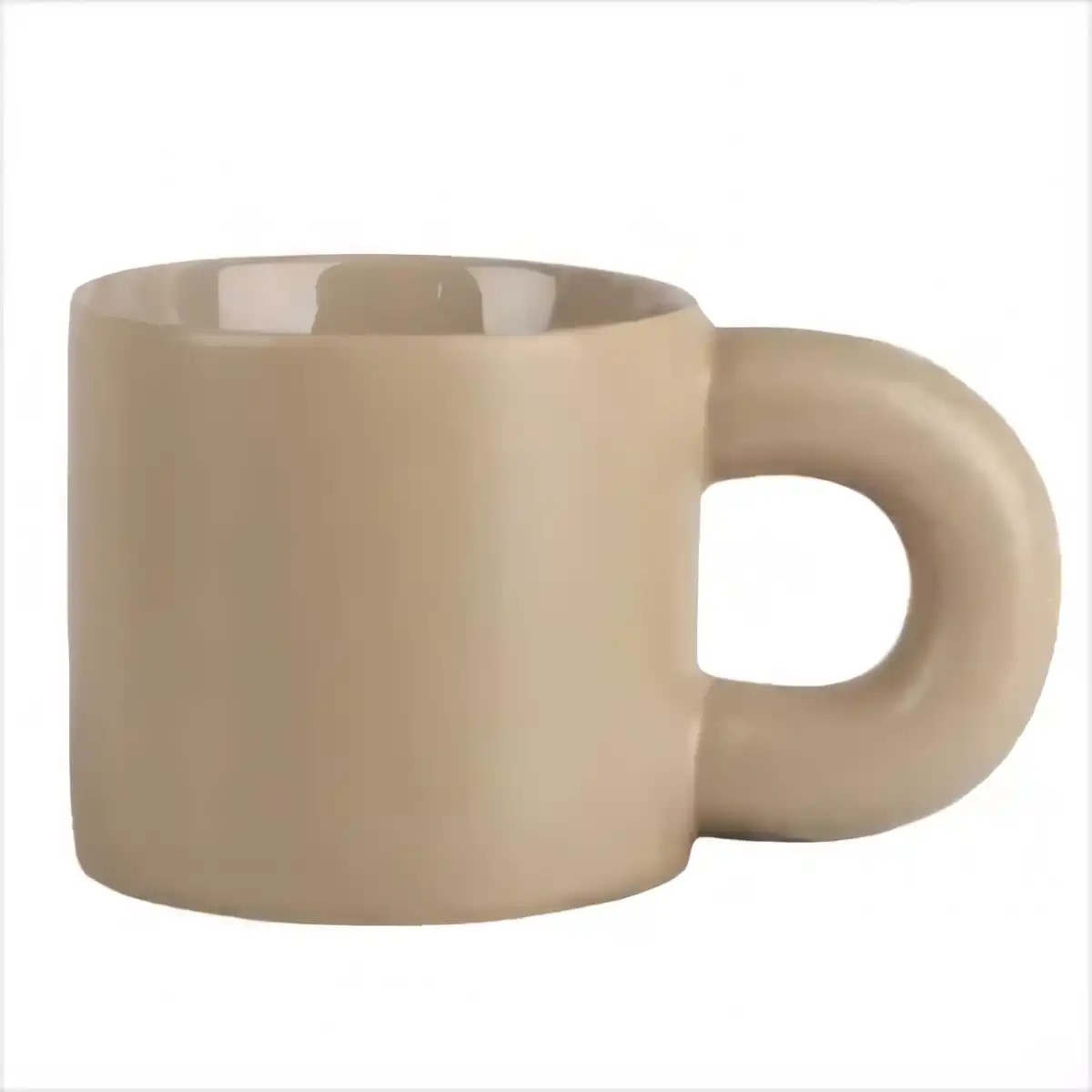 12oz Ceramic Mug with Ergonomic Handle product detail view