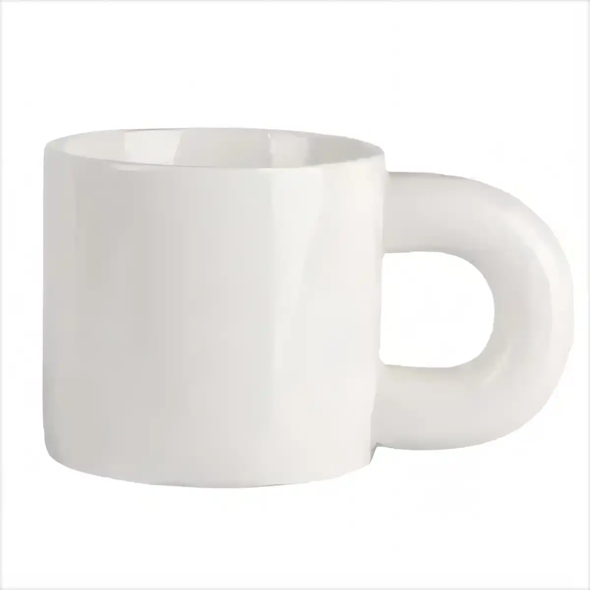 12oz Ceramic Mug with Ergonomic Handle product with accessories